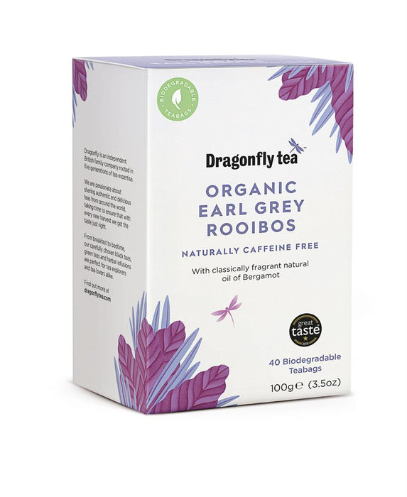 Dragonfly Tea Organic Earl Grey Rooibos 40 Bags