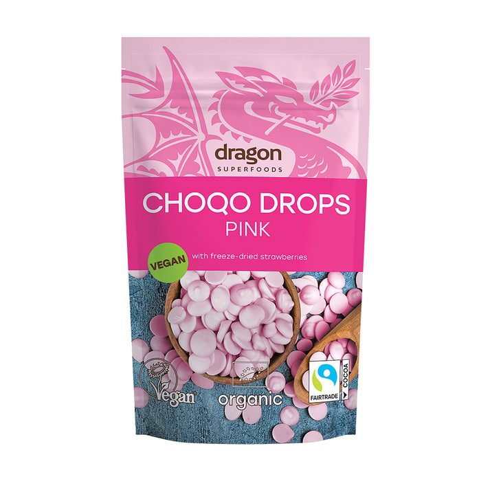 Dragon Superfoods Pink Choqo Drops 200g