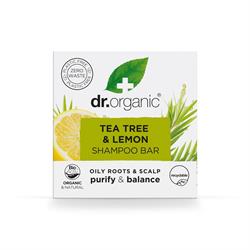Dr Organic Tea Tree & Lemon Shampoo Bar 75g