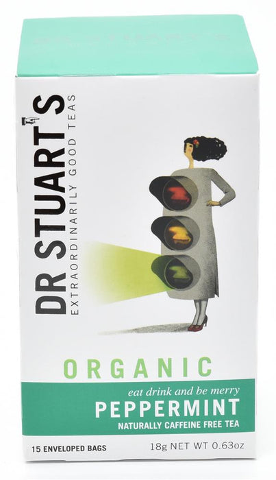 Dr Stuarts Organic Peppermint Herbal Tea 15bag