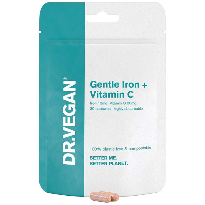 Dr Vegan Iron & Vitamin C 30 Capsules