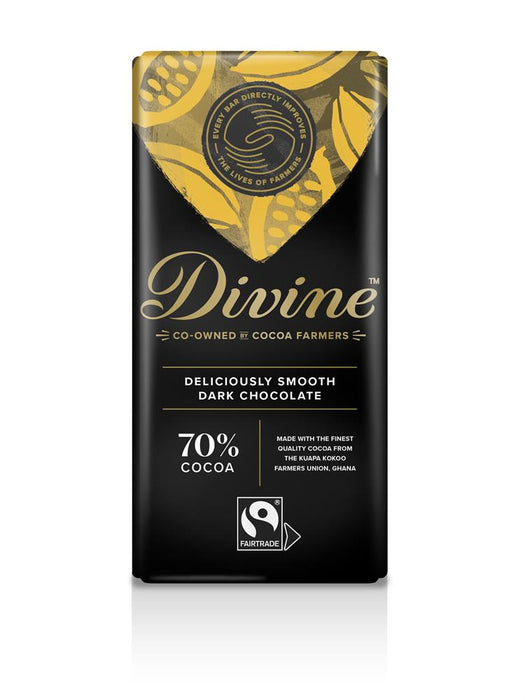 Divine Chocolate 70% Dark Chocolate 90g