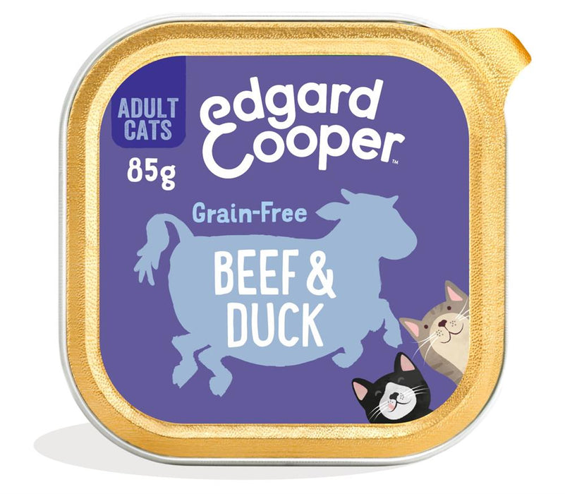 Edgard and Cooper Beef & Duck Tray for Cats 85g