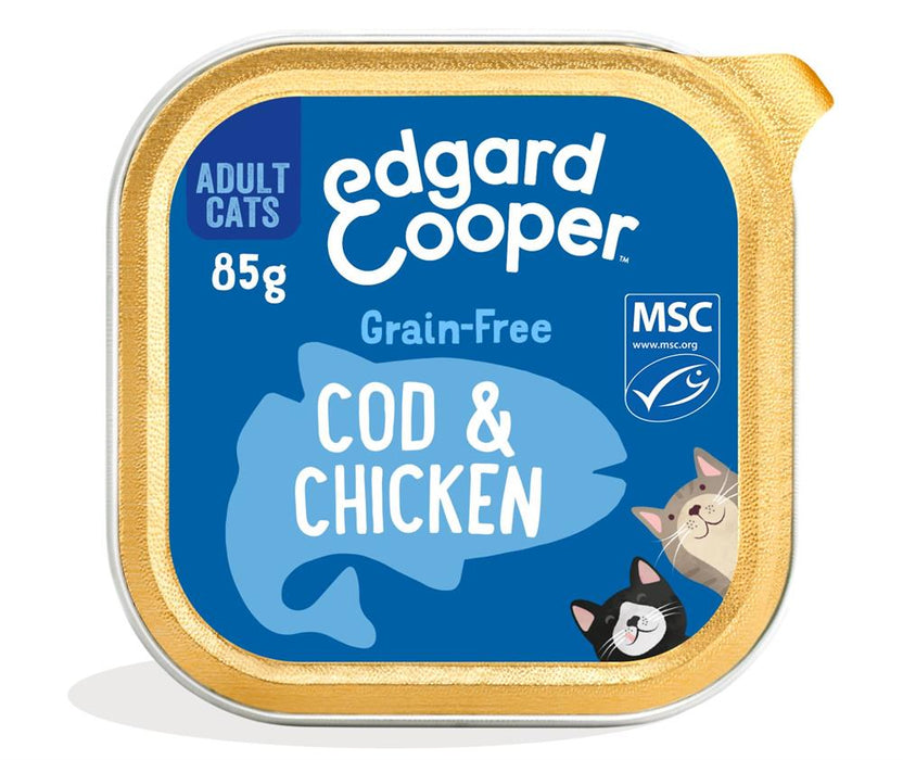 Edgard and Cooper Chicken & Cod Tray for Cats 85g
