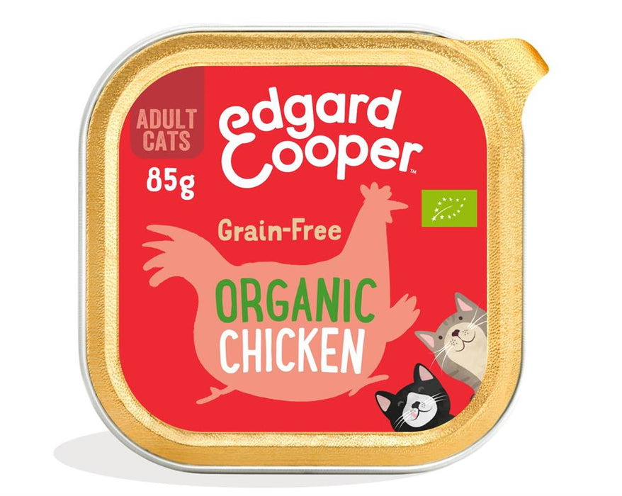 Edgard and Cooper Organic Chicken Tray for Cats 85g