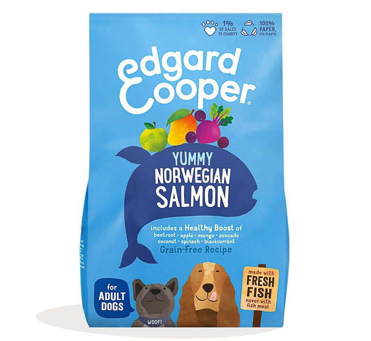 Edgard and Cooper Dry Dog Food Norwegian Salmon 1kg