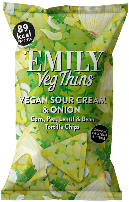 Emily Snacks Sour Cream and Onion Veg Thins 85g