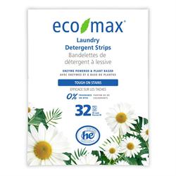 Eco-Max Laundry Detergent Strips Fragrance Free - 32 Washes
