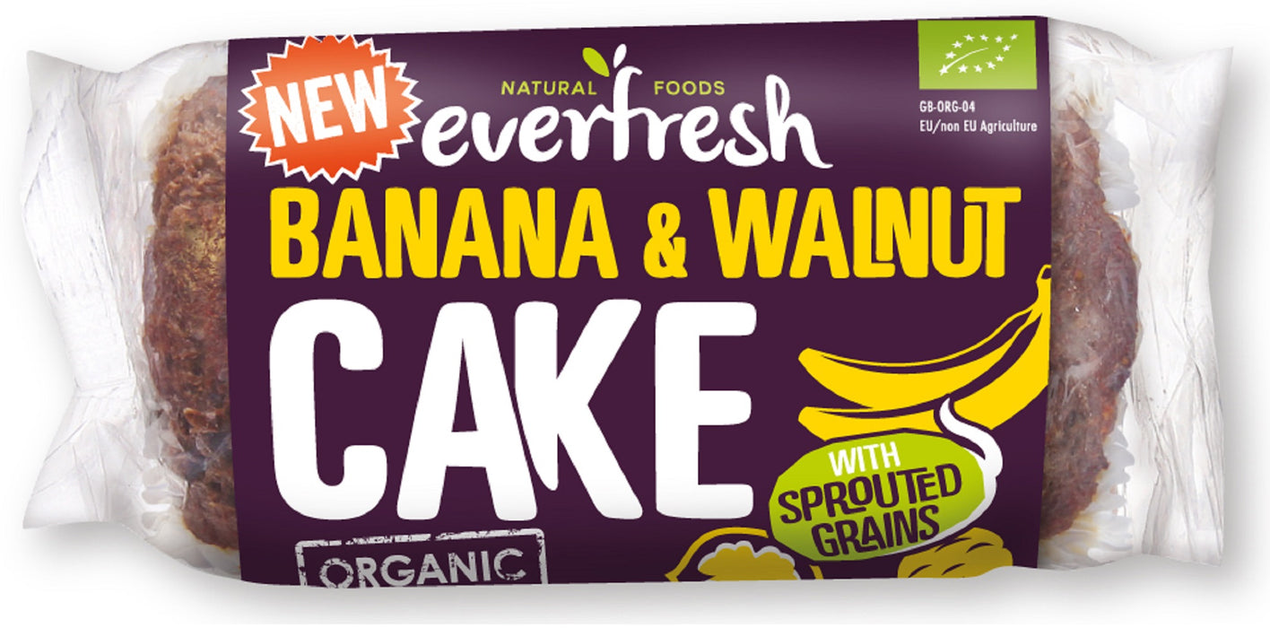 Everfresh Natural Foods Org Spr Banana & Walnut Cake 350g