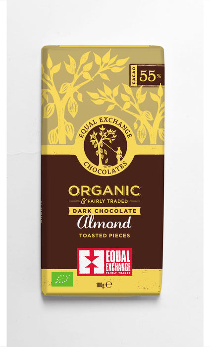 Equal Exchange Organic Dark Almond Chocolate 100g