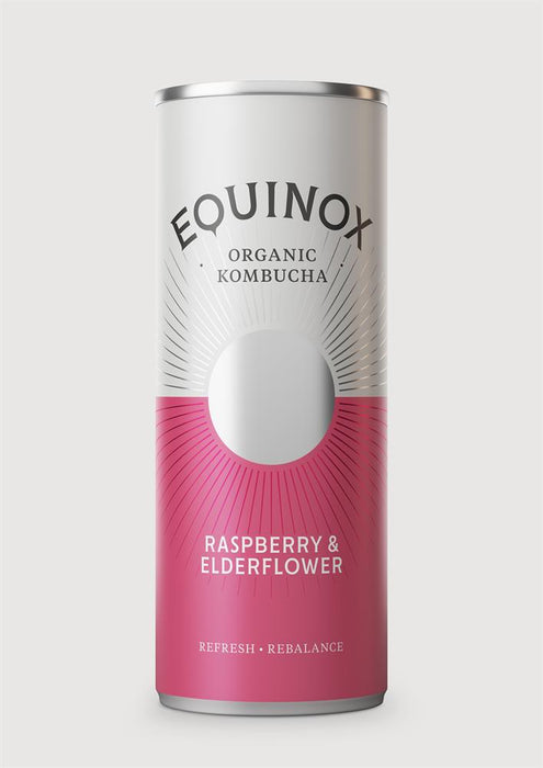 Equinox Kombucha - Raspberry & Elderflower 250ml