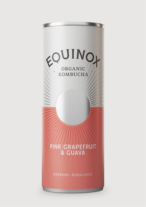 Equinox Kombucha - Pink Grapefruit Guava 250ml