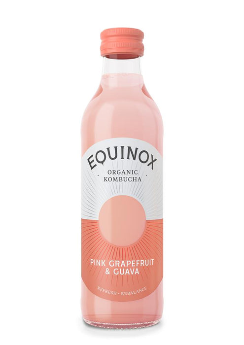 Equinox Kombucha Pink Grapefruit Guava 275ml