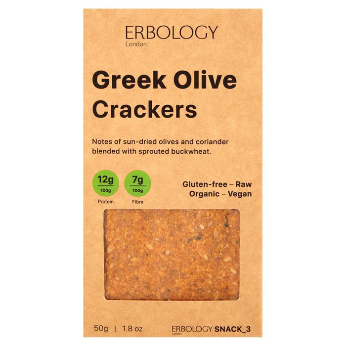 Erbology Greek Olive Crackers 50g