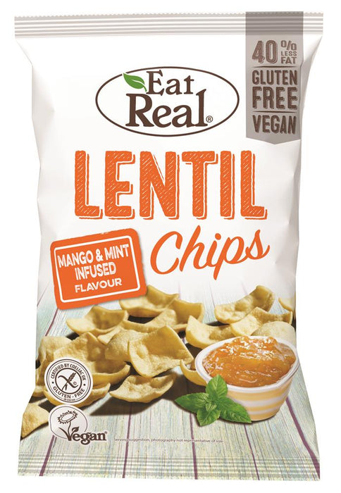 Eat Real Lentil Mint & Mango Chips 113g