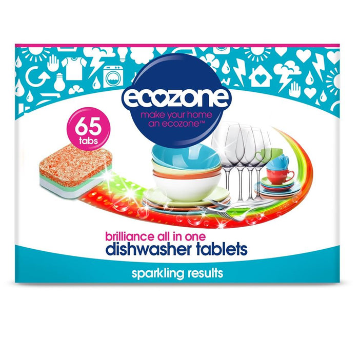 Ecozone Brilliance Dishwasher Tabs 65 tablets