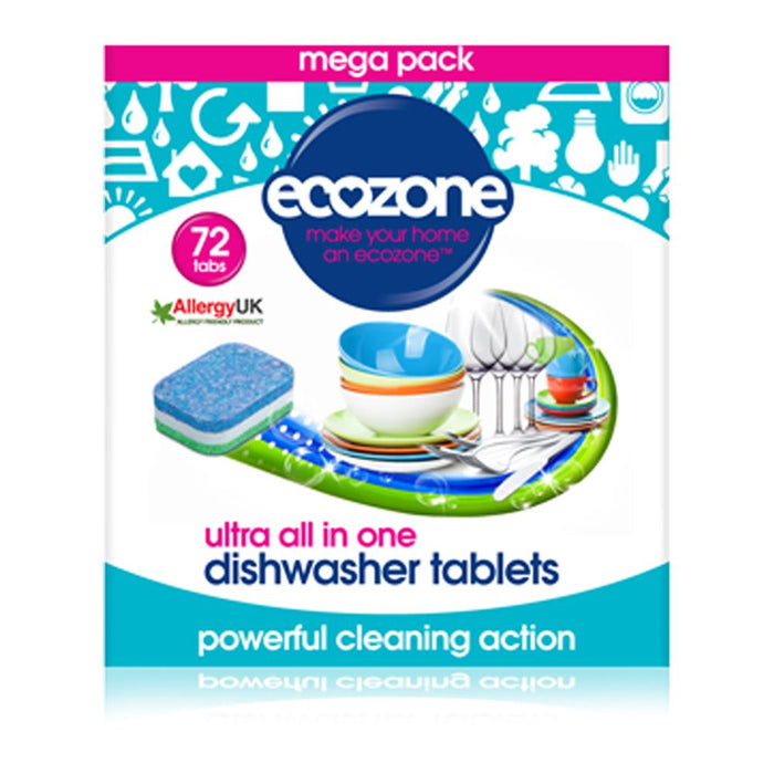 Ecozone Dishwasher Tablets Ultra 72 tablets