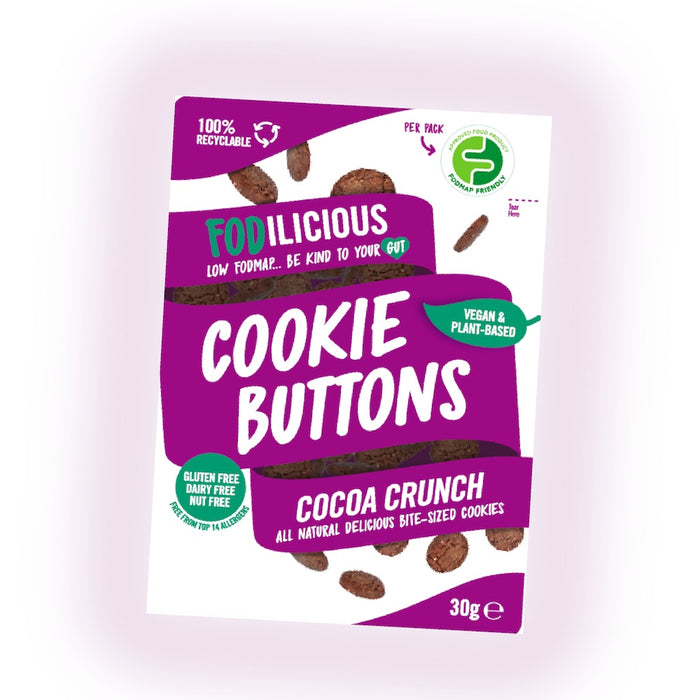 Fodilicious Cookie Buttons - Cocoa Crunch 30g