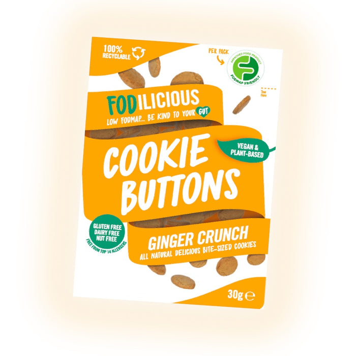 Fodilicious Cookie Buttons - Ginger Crunch 30g