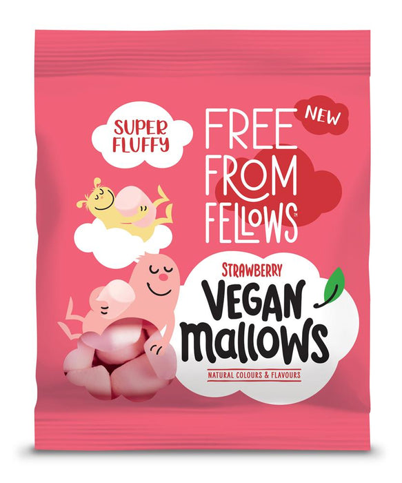 Free From Fellows Vegan Strawberry Mallows 105g