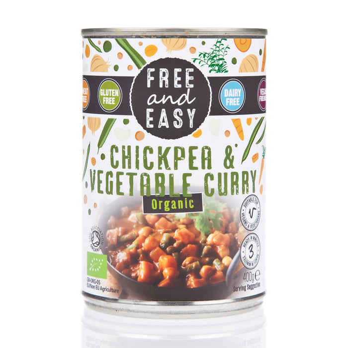 Free & Easy Chick Pea & Vegetable Curry 400g