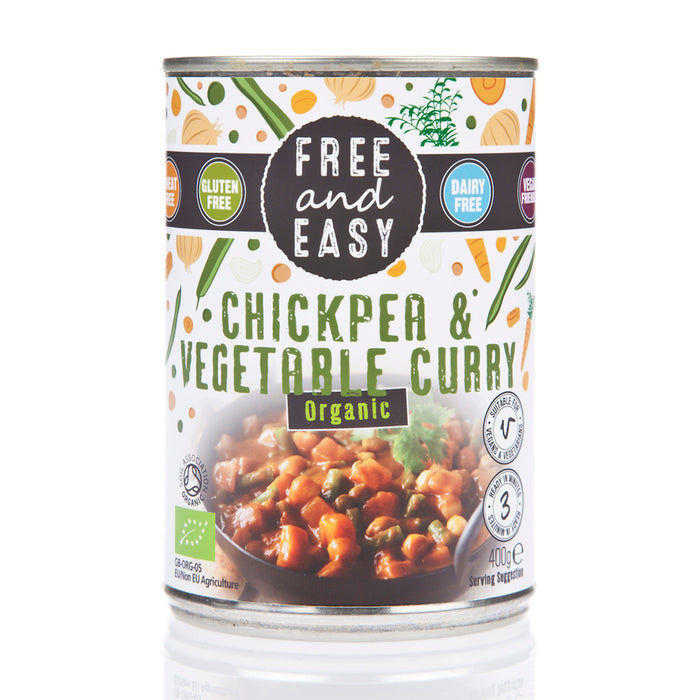Free & Easy Chick Pea & Vegetable Curry 400g