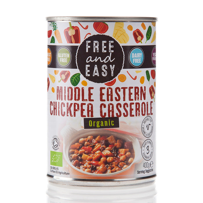 Free & Easy Organic Middle Eastern Chickpea Casserole 400g