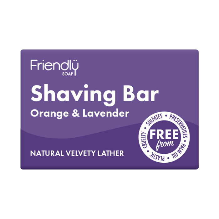 Friendly Soap Shaving Bar - Orange & Lavender 95g