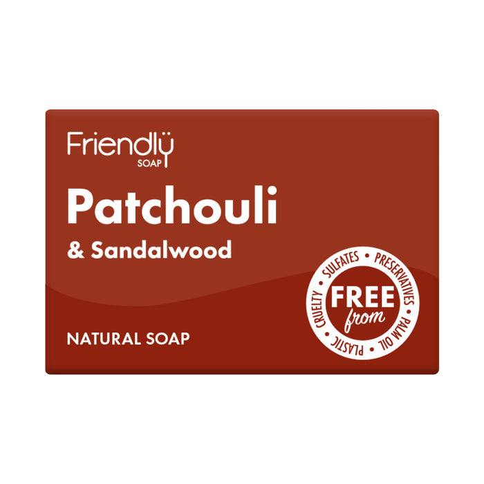 Friendly Soap Patchouli and Sandalwood Soap 95g