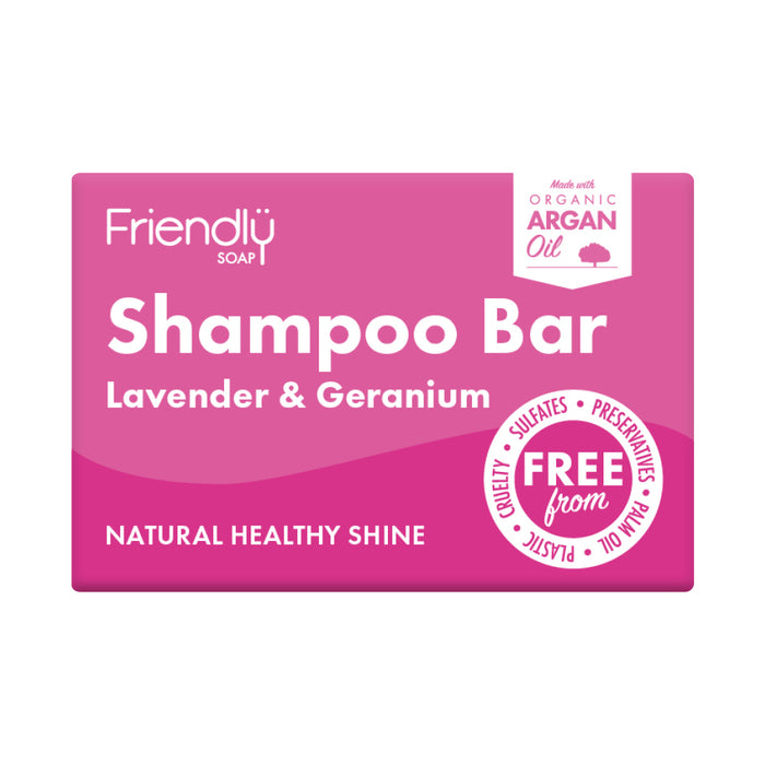 Friendly Soap Shampoo Bar - Lav & Geranium 95g