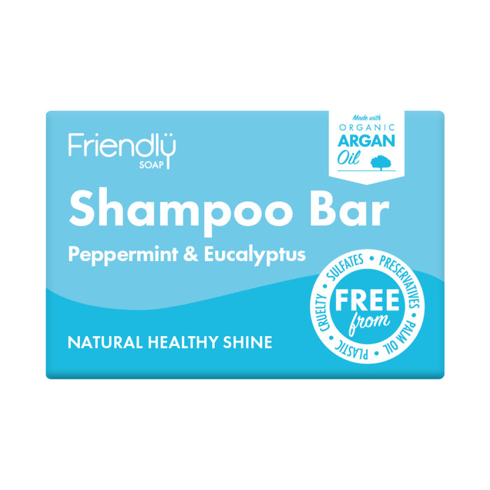 Friendly Soap Shampoo Bar - Peppermint & Eucalyptus 95g