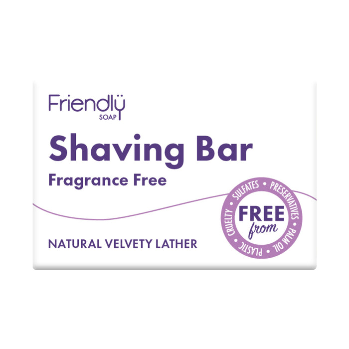 Friendly Soap Shaving Bar - Fragrance Free 95g