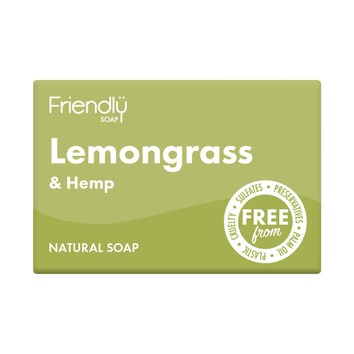 Friendly Soap Lemongrass & Hemp Soap 95g