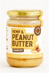 Gaia's Farming Hemp & Peanut Crunchy Butter 330g