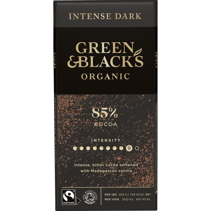 Green & Blacks Org Dark Chocolate 85% 90g