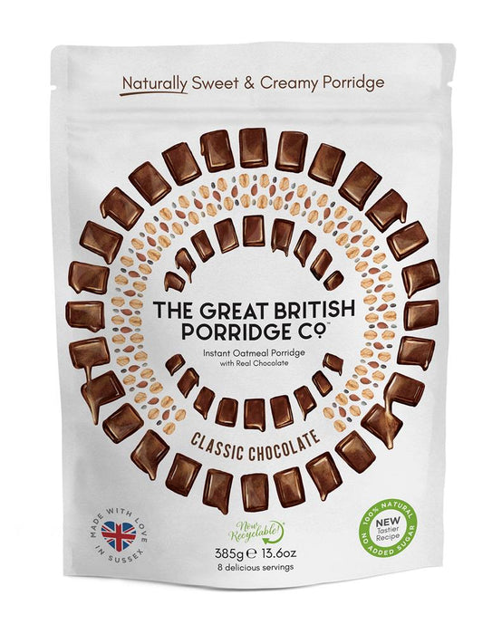 The Great British Porridge Com Classic Chocolate Porridge 385g