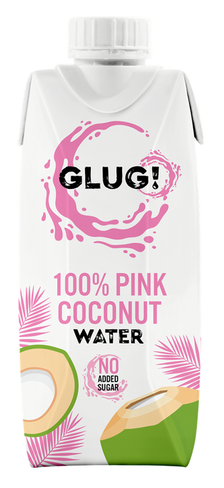 GLUG! 100% Pink Coconut Water 330ml