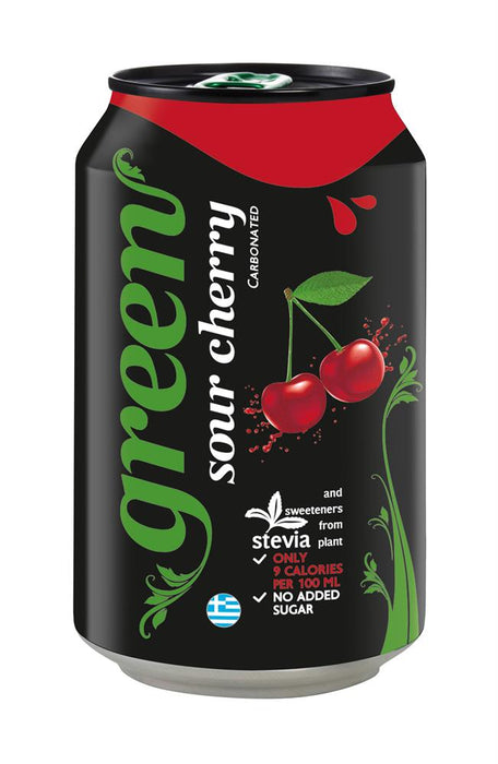 Green Cola Green Sour Cherry Can 330ml