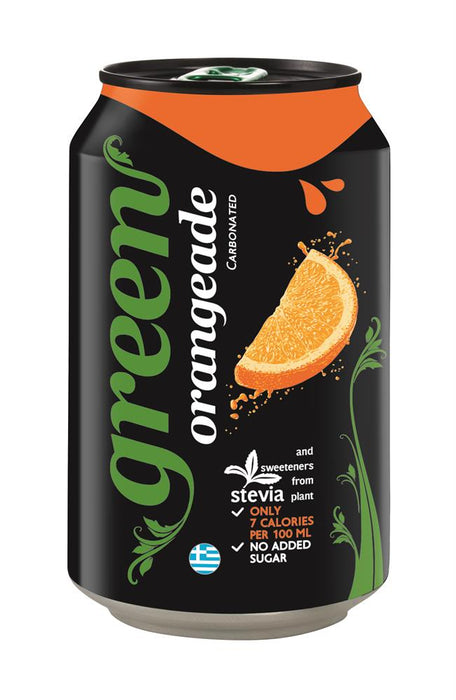 Green Cola Green Orangeade Can 330ml