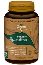 Green Origins Organic Spirulina 180 Tablets