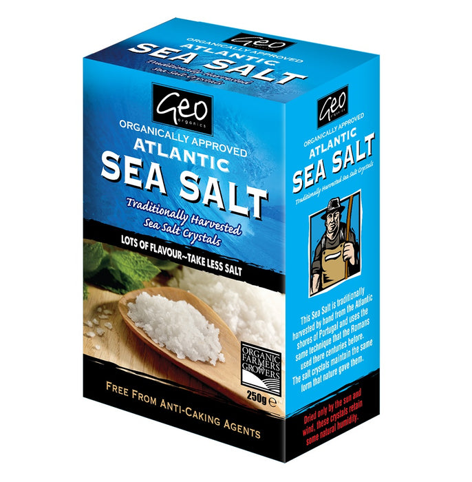 Geo Organics Atlantic Sea Salt - Crystals 250g