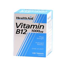 HealthAid Vitamin B12 (Cyanocobalamin) 100 tablet