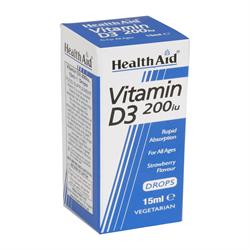 HealthAid Vitamin D3 200iu New 15ml