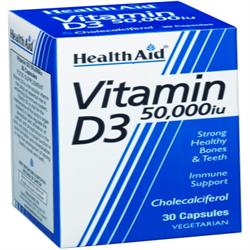HealthAid Vitamin D3 50,000iu 30 Tablets