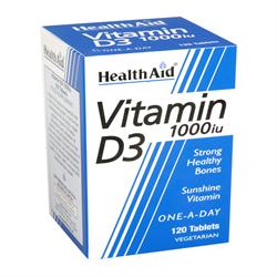 HealthAid Vitamin D 1000iu 120 Tablets