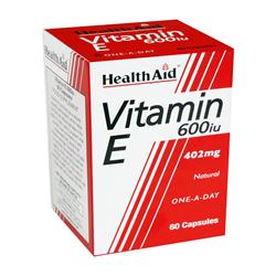 HealthAid Vitamin E 600iu Natural 60 Capsules