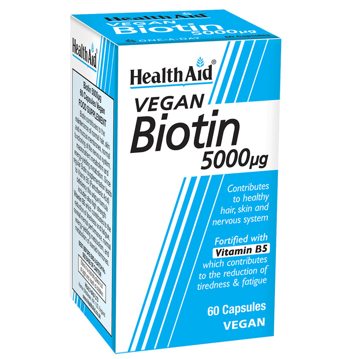 HealthAid Biotin 5000mg 60 Capsules