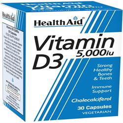 HealthAid Vitamin D3 5000iu 30 Capsules