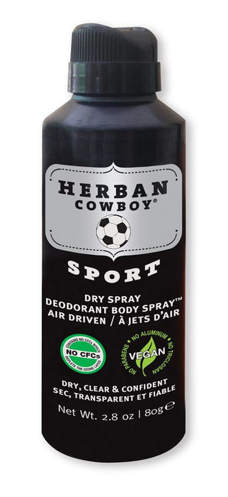Herban Cowboy Dry Spray Sport 80g