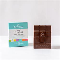 Chococo 72% Ecuador Dark Chocolate Bar 75g
